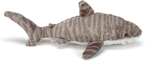 Vista 4 de Wild Republic - Peluche de tiburón tigre, muñeco de felpa, juguete de peluche, regalos para niños, colección Cuddlekins - 13 pulgadas