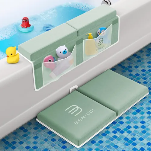 Vista 12 de Benicci Juego de rodilleras y coderas de baño, alfombrilla de rodillas para Beige