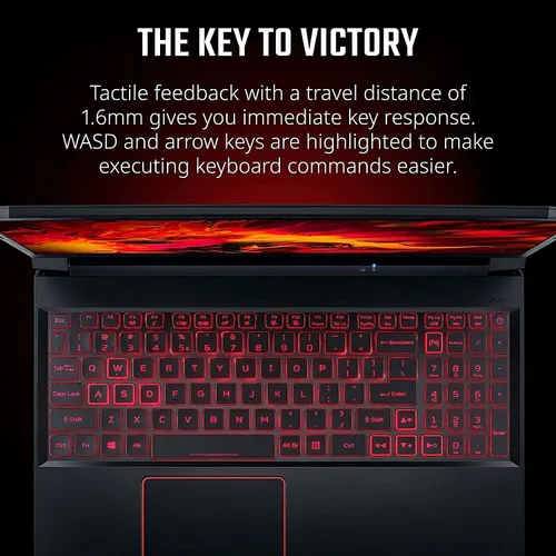 Vista 7 de Acer Nitro 5 2021 NVIDIA GeForce RTX 3050 Intel Core i5-10300H Pantalla IPS Full HD de 15.6 pulgadas de 144 Hz Killer Ethernet E2600 WiFi