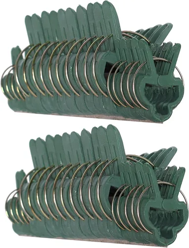 Vista 11 de Ram-Pro - 20 clips de agarre para plantas y flores, herramienta para apoyar o alisar tallos de plantas, tallos y enredaderas, clips de jardín