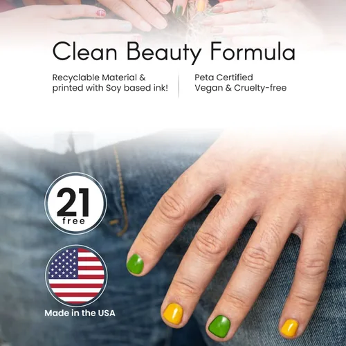 Vista 3 de karma organic Tratamiento natural de uñas, arte de uñas no tóxico, vegano y libre de crueldad animal para hombres