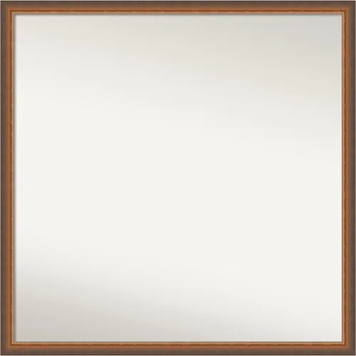 Vista 197 de Amanti Art Espejo de baño de bronce para sobre fregadero, 29 x 19 pulgadas, espejo rectangular de bronce antiguo, marco de madera tradicional
