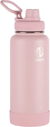 Vista 37 de Takeya Actives Botella de Agua con Tapa de Boquilla, Botella con Doble Aislamiento de Acero Inoxidable, Apta para Lavavajillas y Sin BPA, Botella