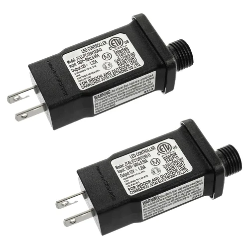 Vista 10 de Controlador LED de repuesto para transformador de 12 V, 6 W, clase 2, con 8 modos de suministro para cadena de luces de Navidad, decoraciones