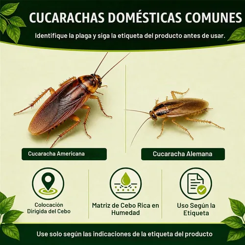 Vista 3 de Cebo de gel de cucaracha con aceites de menta y madera de cedro, 4 jeringas