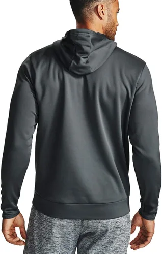 Vista 2 de Under Armour - Sudadera de polar con capucha para hombre con logotipo grande