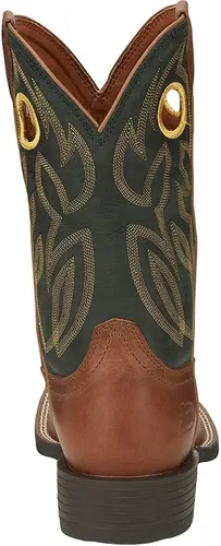 Vista 4 de Justin Boot Company Bowline Whiskey 11 Stampede Western - Botas de vaquero para hombre