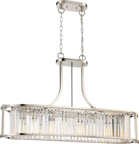 Vista 7 de NUVO 60/5763 - Soporte semiempotrado de tres luces, 1 unidad, níquel pulido