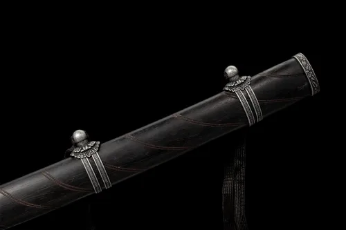 Vista 9 de Sekiro: Las Sombras Mueren Dos Veces Cosplay Katana de Espada Japonesa Samurai Real, Hoja Negra Hecha a Mano, Hoja de Acero de Primavera 9260, Tang