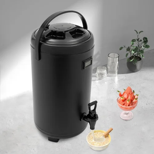 Vista 10 de Dispensador de bebidas calientes, dispensador de bebidas con aislamiento de acero inoxidable, dispensador de bebidas frías y calientes
