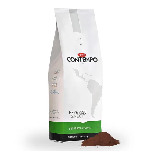 Vista 9 de CAFFÉ CONTEMPO Espresso molido de estilo italiano, mezcla de aroma, molido fino de 1 libra, tostado oscuro, recién tostado, perfecto para café Moka