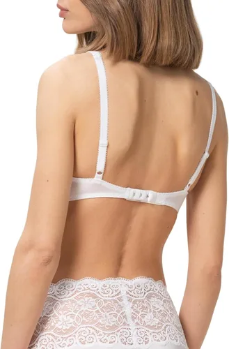 Vista 2 de Triumph Amourette 300 WHP - Brasier ligeramente acolchado con aros para mujer, encaje elástico, cómodo, de apoyo, diseño atemporal, Blanco