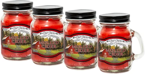 Vista 43 de Grandma's Kitchen - Mini vela perfumada en tarro Mason de Our Own Candle Company, 3.5 onzas (paquete de 4)