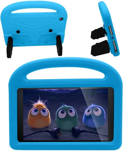 Vista 45 de Funda para tablet Kindle Fire 7 para niños (12.ª generación, versión 2022) con mango de pie de apoyo de forraje resistente, espuma EVA suave, a