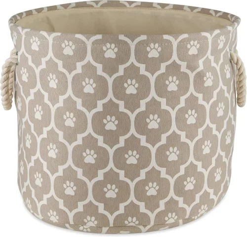 Vista 14 de Bone Dry Pet Storage Collection Lattice Estampado de Patas, Negro, Rectángulo Pequeño