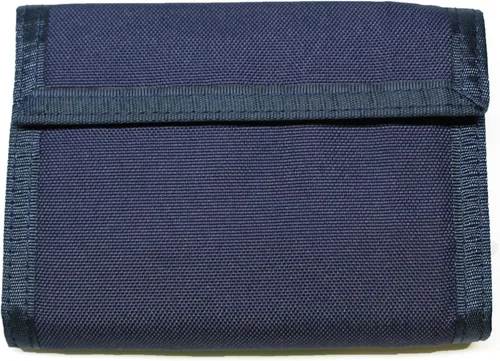 Vista 3 de Billetera de nailon con bolsillo para monedas con cremallera, marino, Talla única, Billetera plegable