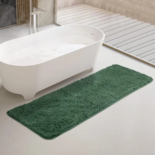 Vista 12 de Yeaban Alfombras pequeñas de baño de felpilla de 12 x 12 pulgadas, absorbentes y lavables, antideslizantes, de felpa y suaves para baño, ducha