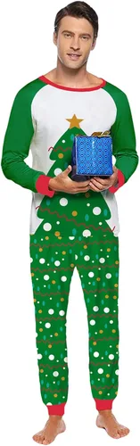 Vista 5 de Pijamas de Navidad para la familia, conjunto de pijamas de Navidad a juego para la familia, pijamas de Navidad para la familia, ropa de dormir 2023
