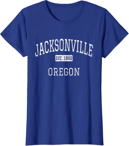 Vista 8 de Jacksonville Oregon OR - Camiseta vintage, Negro