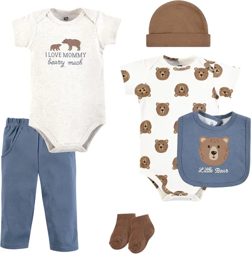 Vista 63 de Hudson Baby Juego de canastilla de algodón unisex para bebé Arcos de ballet Bunny
