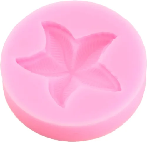 Vista 5 de Molde de silicona para fondant de temática marina, molde de silicona para estrellas de mar, mini moldes para hornear para decoración de tartas