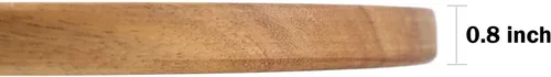 Vista 3 de Tabla de quesos de madera prémium con mango cuadrado de 15 pulgadas, tabla de cortar de madera de nogal 100% natural, accesorio de cocina duradero