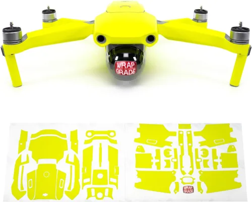 Vista 11 de Wrapgrade Unidad Principal Skin Compatible con DJI Mavic Air 2 (Airforce Silver)