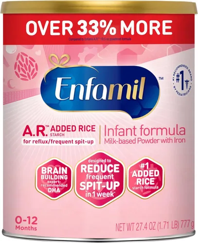 Vista 13 de Enfamil A.R. 48 botellas (2 onzas líquidas cada una), botellas de fórmula para bebés listas para alimentar, reducen la saliva en 1 semana, Omega 3