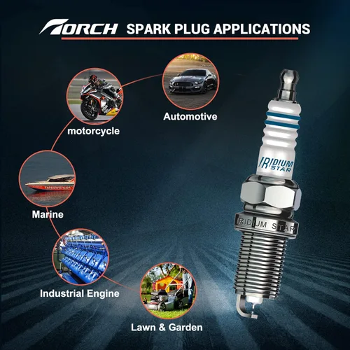 Vista 3 de TORCH TORCH8 (YH8RTIP) - Bujía de iridio platino reemplaza para bujía NGK ILNAR8B7G 91970, para Chevrolet Malibu Cruze 1.4T, OEM, ea