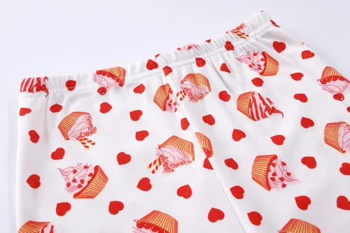 Vista 8 de Joyond Summer Pajamas for Girls Cotton Toddler Clothes Kids Short Sleeves Snug-Fit Sleepwear Unicorn Flamingo Pjs Set