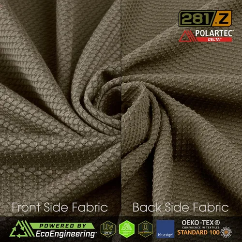 Vista 2 de 281Z Camisa militar de capa base que absorbe la humedad para hombre, entrenamiento táctico profesional del ejército, Polartec Delta, resistente al