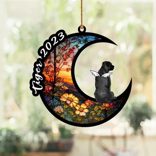 Vista 27 de Nazenti Atrapasoles conmemorativo para perros, adornos de Navidad personalizados para perros, adorno de Navidad, regalos conmemorativos para perros
