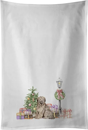 Vista 43 de Caroline's Treasures CK8100WTKT - Juego de 2 toallas de cocina con diseño de bulldog francés con diseño de país de las maravillas navideñas