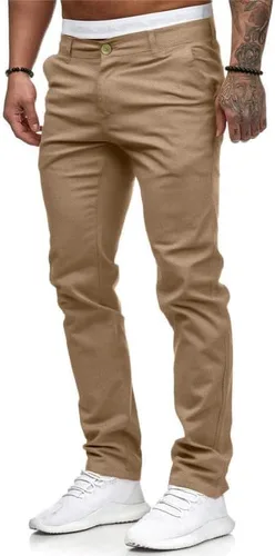 Vista 3 de Pantalones de vestir ajustados ajustados para hombre