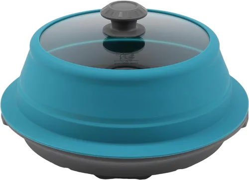Vista 12 de Tapa plegable para salpicaduras de microondas con cubierta de vidrio templado ventilado, tapa wok apta para microondas, olla de vapor y olla redonda
