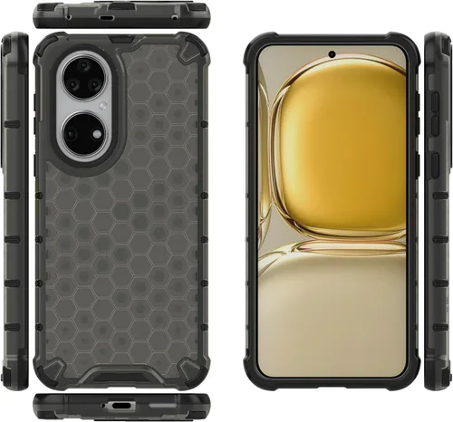 Vista 260 de Pzwoxukhov Funda compatible con Huawei Nova 3i, compatible con Huawei P Smart+ 2018 Honeycomb Anti-Drop Shock-Absorbing Case Negro