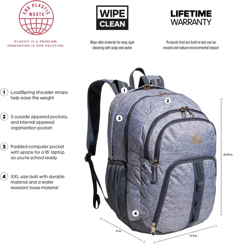 Vista 2 de adidas Prime 6 - Mochila, talla única