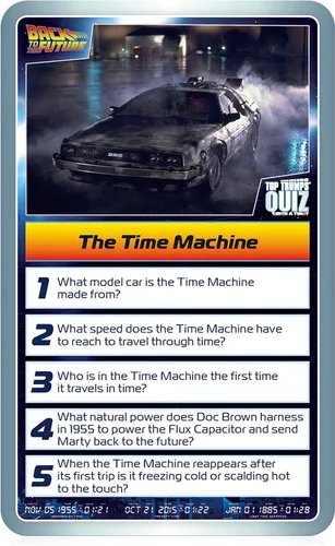 Vista 6 de Juego de cartas Back to the Future Top Trumps Quiz