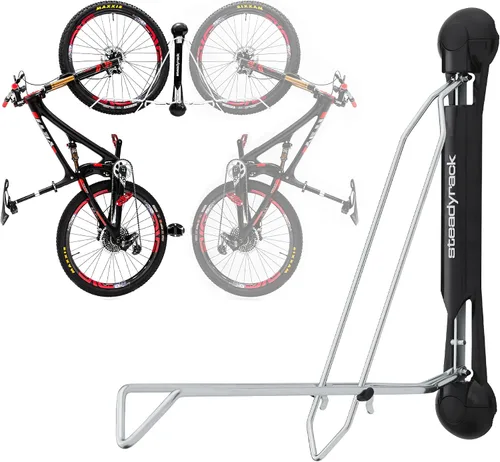 Vista 11 de Steadyrack - Soporte de bicicleta para bicicletas de carretera - El soporte de bicicleta vertical original montado en la pared - Se adapta a