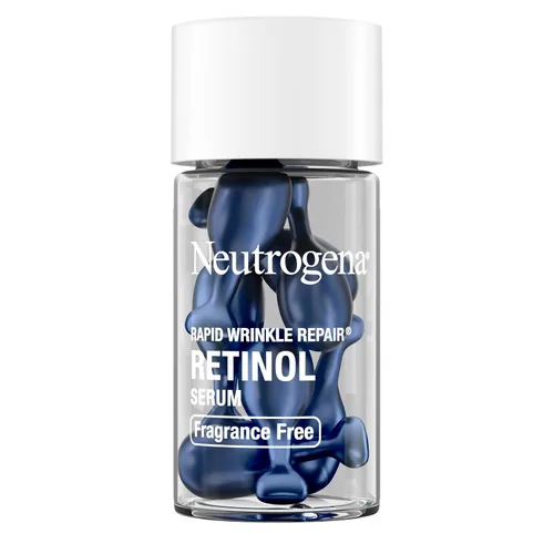 Vista 2 de Neutrogena Cápsulas de suero facial de retinol de reparación rápida de arrugas, suero facial diario sin fragancia con retinol que combate las líneas