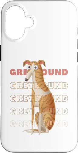 Vista 23 de Greyhound Big Eyes Funny Cartoon Sighthound Lover Design Case for iPhone 17
