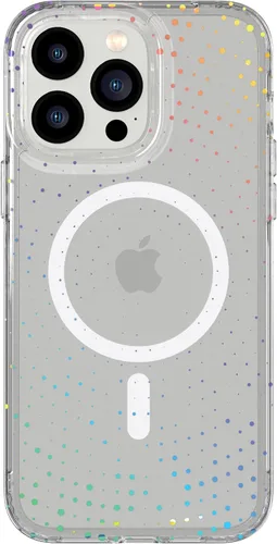 Vista 10 de tech21 iPhone 14 Evo Sparkle compatible con MagSafe® - Funda brillante y resistente a los arañazos con protección contra caídas de 12 pies