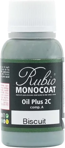 Vista 114 de Rubio Monocoat Muestra de Tinte y Acabado para Madera - Niebla 5% Aceite Plus Parte A Aceite de linaza para madera de secado rápido y ecológico