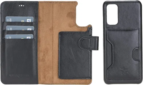 Vista 57 de Venito Florence - Funda de piel compatible con Samsung Galaxy S9, extra segura con bloqueo RFID, cartera desmontable para teléfono (gris decolorado)