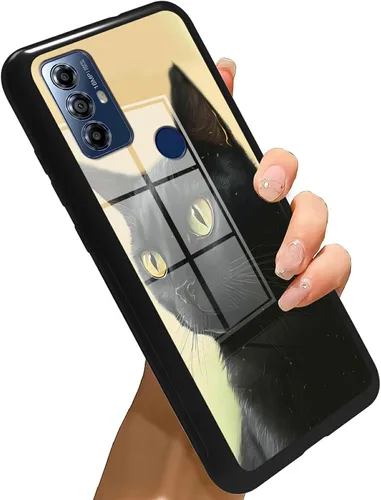 Vista 68 de Funda para Motorola Moto G Stylus 5G 2021 de vidrio templado, funda negra con diseño de mujer negra africana para mujeres y hombres, antiarañazos, a