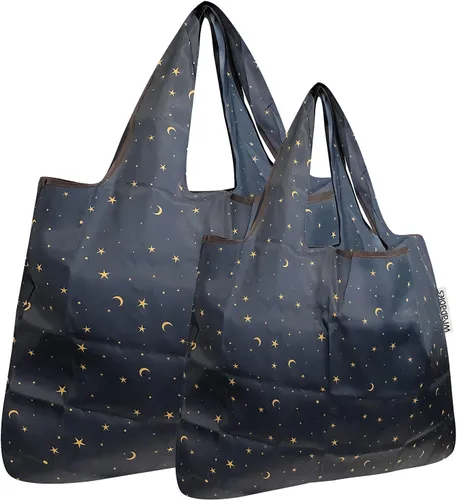 Vista 30 de allydrew Large Foldable Tote Nylon Reusable Grocery Bags