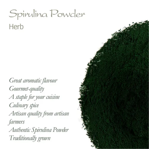 Vista 5 de Valley of Tea Algas en polvo de espirulina - polvo de espirulina espirulina espirulina Spirulina Spirule Spirulena Spinella polvo Spirulina