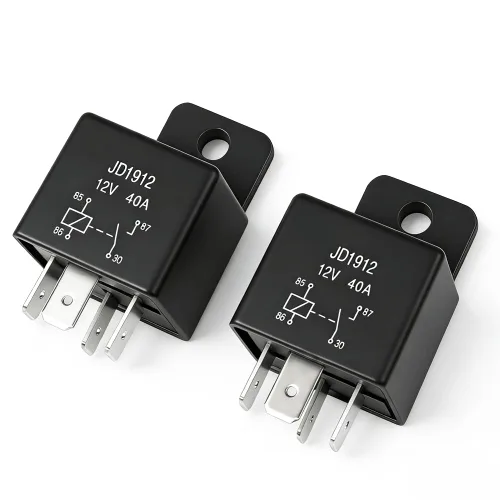 Vista 6 de Relé automotriz de 12V 40A, SPST de 4 pines (modelo JD1912) - Interruptor de relé resistente para bomba de combustible, ventilador, arrancador