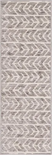 Vista 3 de Rugs.com Sabrina Soto Outdoor Collection Alfombra – 2 x 6 pies alfombra de tejido plano de pasillo beige perfecta para pasillos y entradas