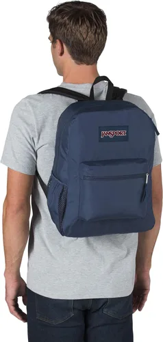 Vista 4 de JanSport Mochila Cross Town, azul marino, talla única